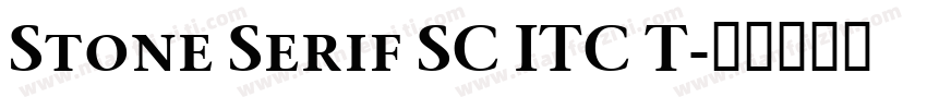 Stone Serif SC ITC T字体转换